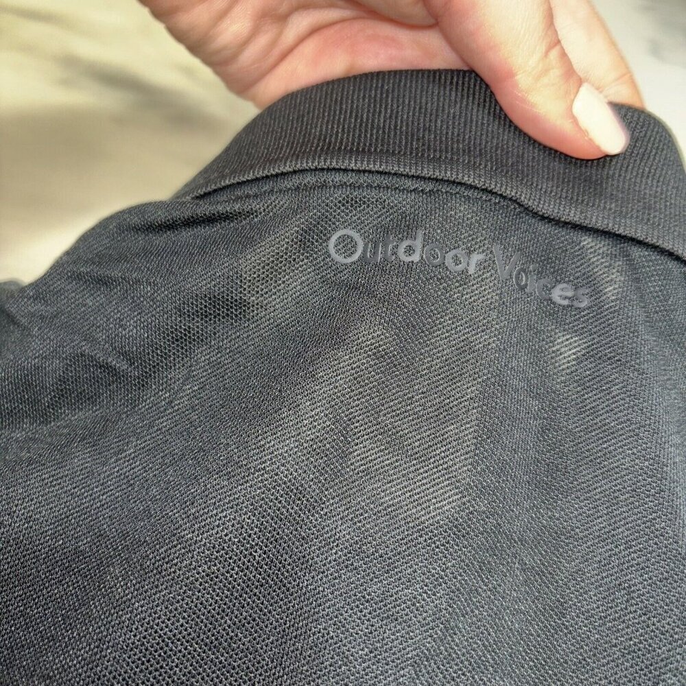 NWT Men’s Outdoor Voices Birdie Polo In Black Size XXS - Picture 10 of 10